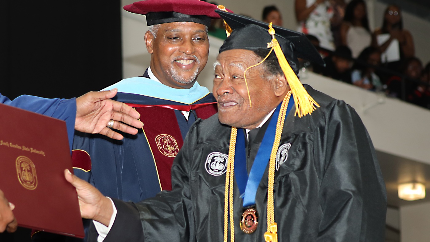 79-year-old college graduate was inspired by a campus tragedy : NPR