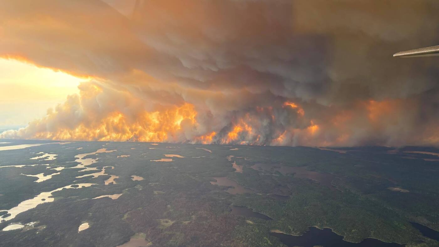 Fires in Manitoba force thousands to evacuate : NPR