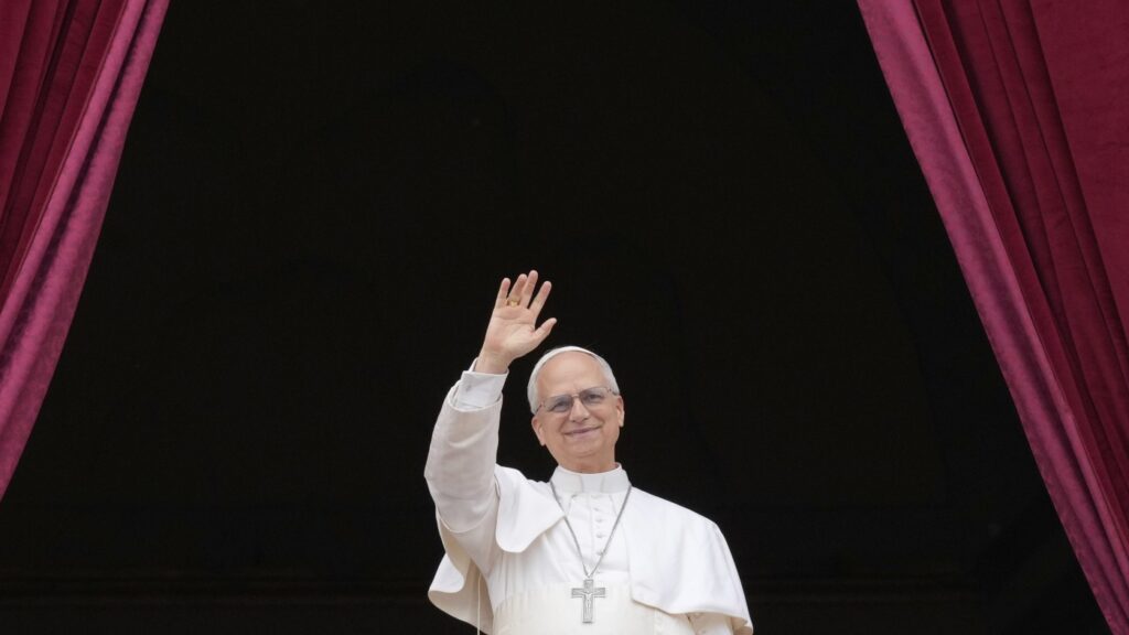 Ritual, symbol and a popemobile tour mark Pope Leo XIV's installation Mass : NPR