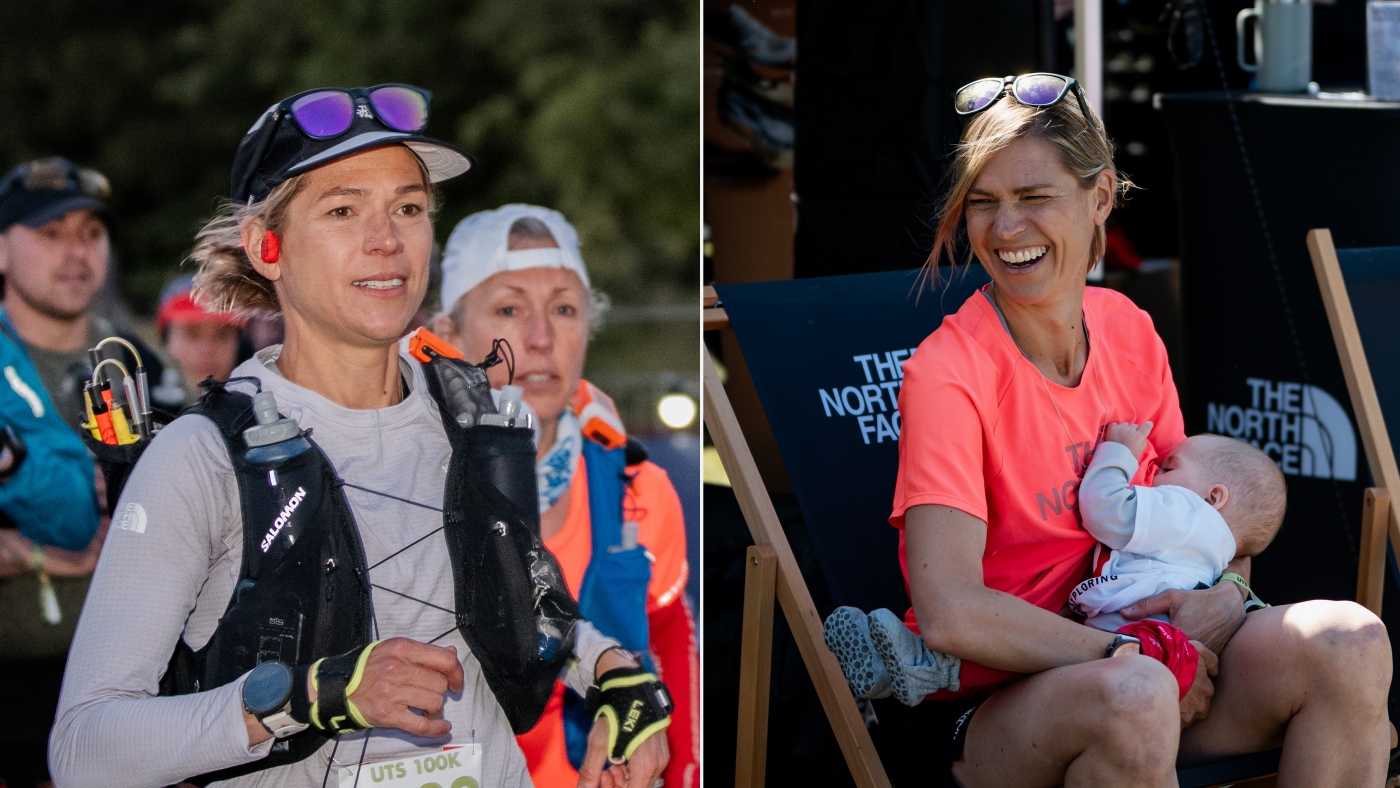Stephanie Case wins 100K race, breastfeeding baby along the way : NPR