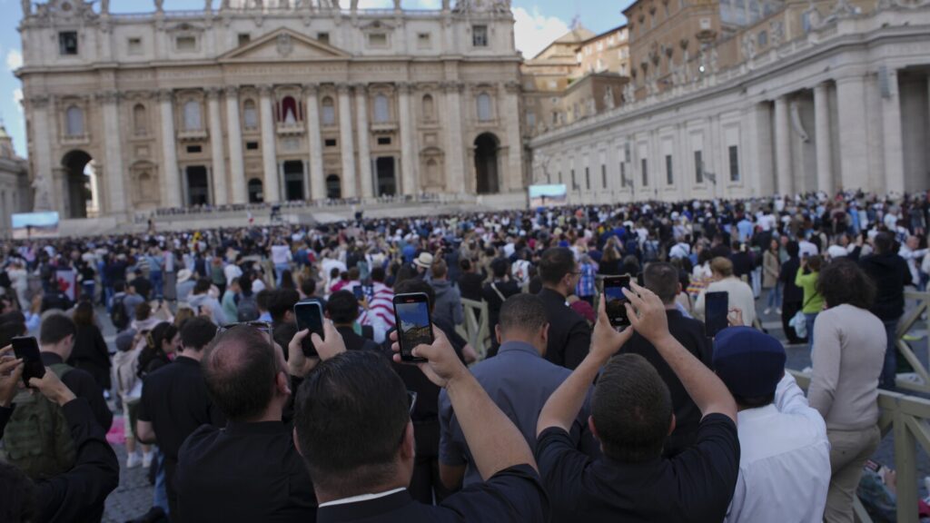 What it was like inside St. Peter's Square when the new pope was announced : NPR