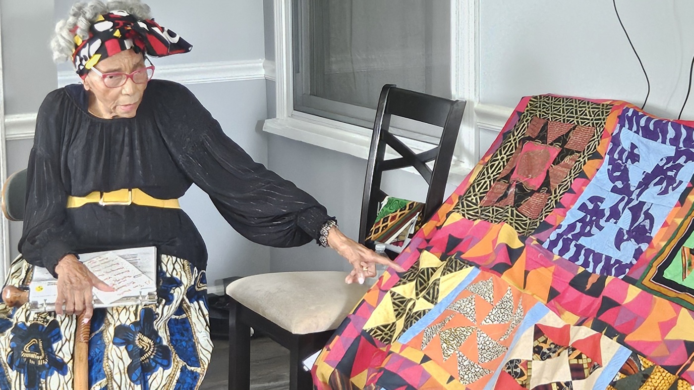 A 99-year-old celebrates Underground Railroad quilts : NPR