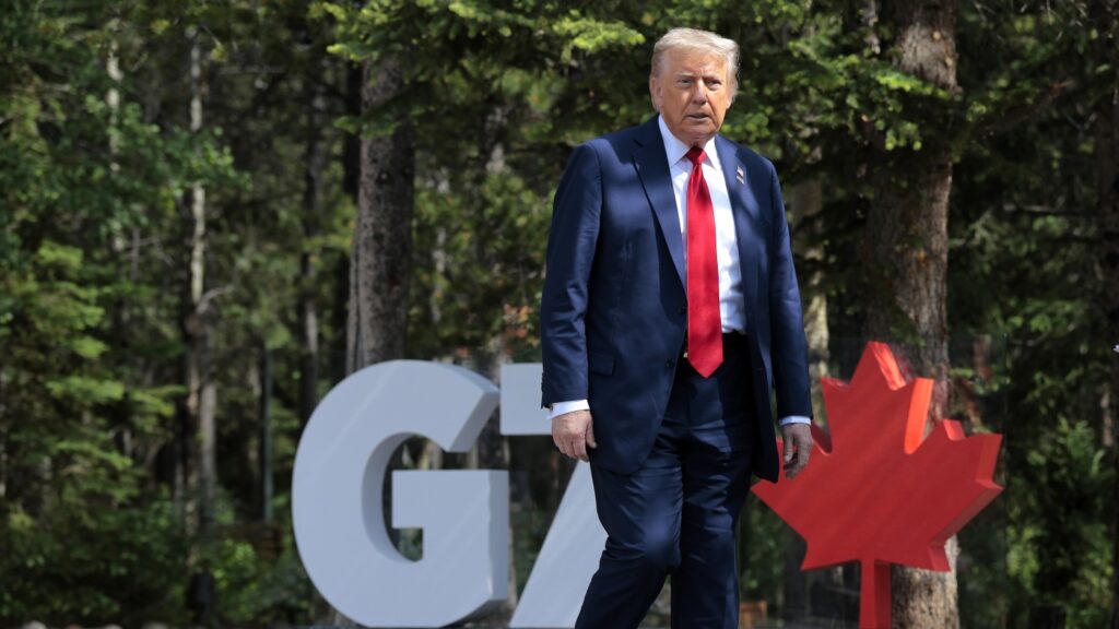 Trump is leaving the G7 early to focus on the Middle East : NPR