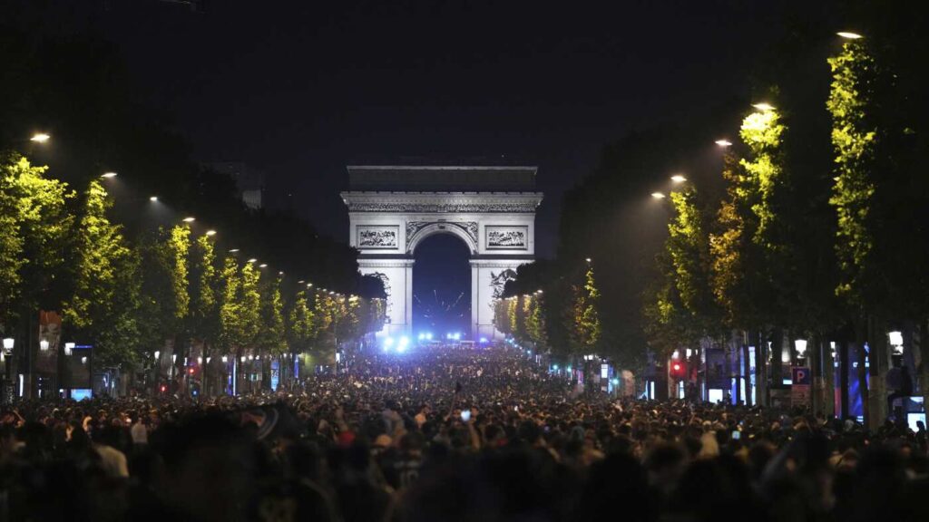 Two dead and hundreds arrested in France after PSG win soccer Champions League : NPR