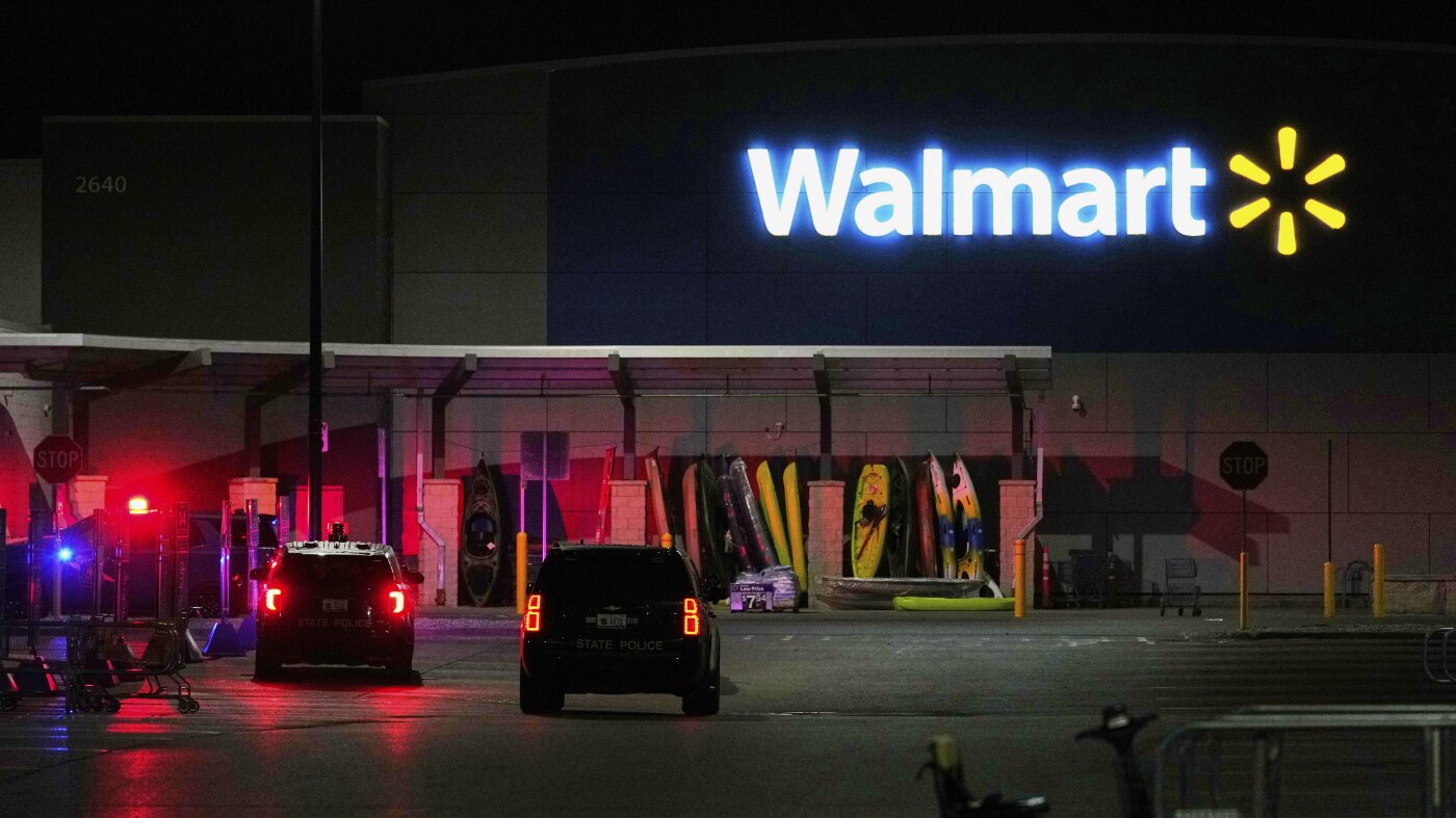 A man accused of stabbing 11 people at a Walmart is in Michigan authorities' custody : NPR