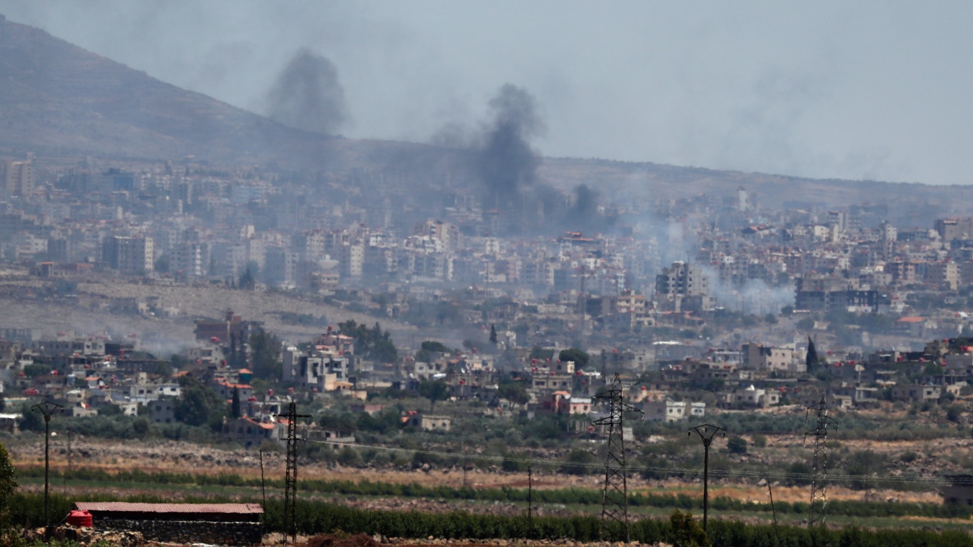 Israel strikes near the Syrian defense ministry : NPR