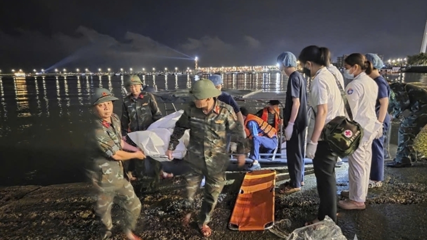 Tourist boat capsizes during a thunderstorm in Vietnam, 34 dead : NPR
