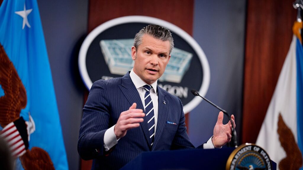 Defense Secretary Pete Hegseth reposts video of pastors saying women shouldn't vote : NPR