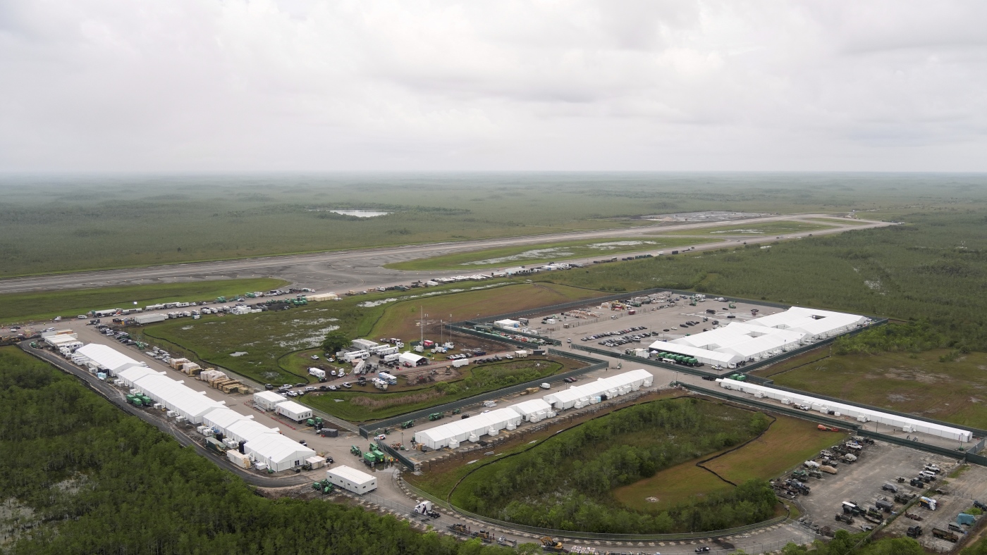 Florida judge sorts who is in charge of 'Alligator Alcatraz' : NPR