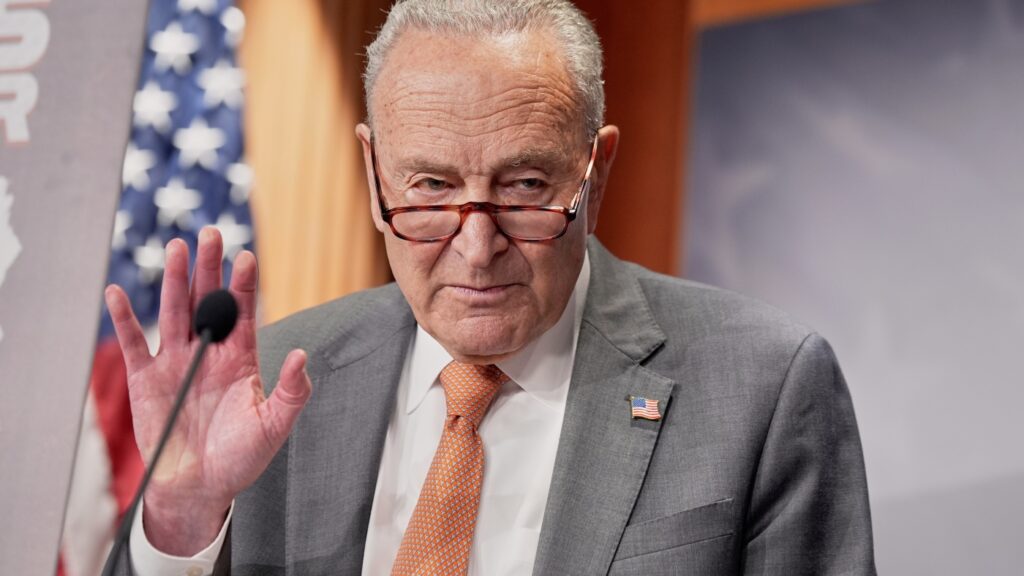Senate heads home with no deal to speed confirmations as irate Trump tells Schumer to 'go to hell' : NPR