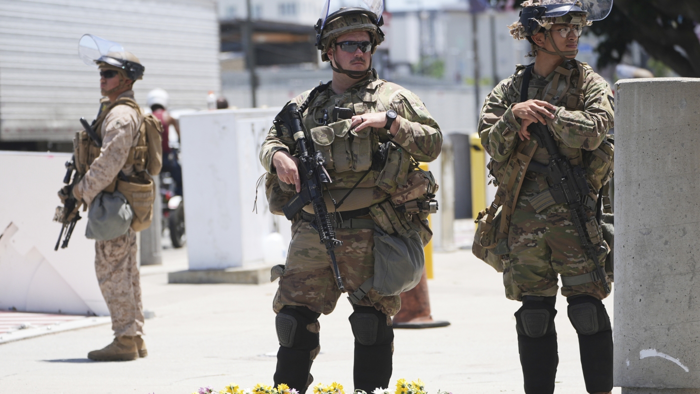 A California judge rules against Trump's use of the guard : NPR